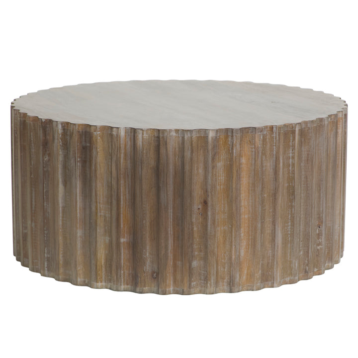 Grayson Mango Wood Circular Coffee Table