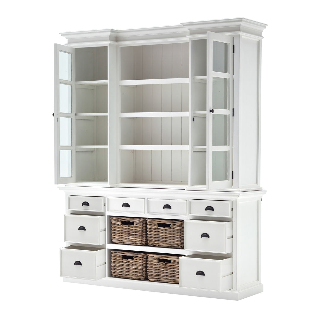 Halifax Library Hutch with Basket Set
