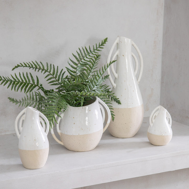Bromsgrove Vase Large White 140x120x330mm