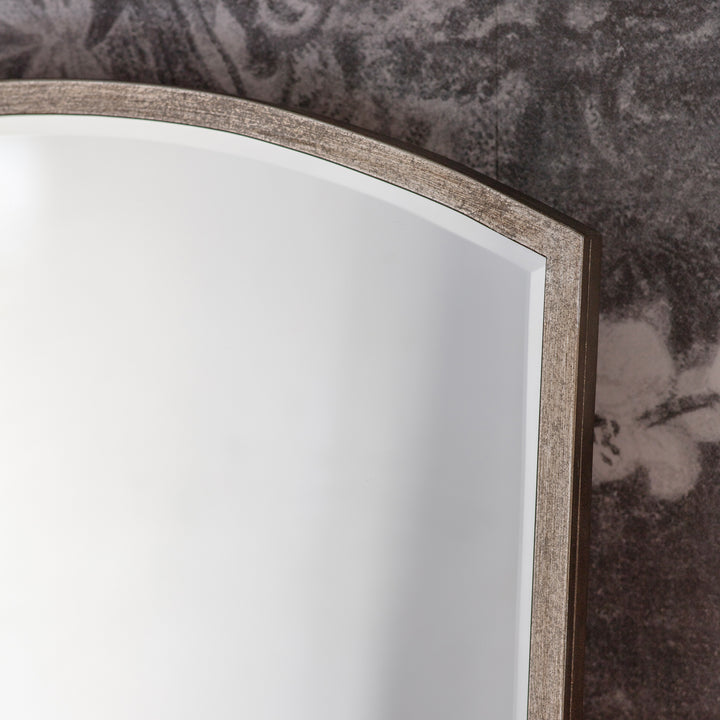 Bagno Arch Mirror Antique Silver 600x1500mm