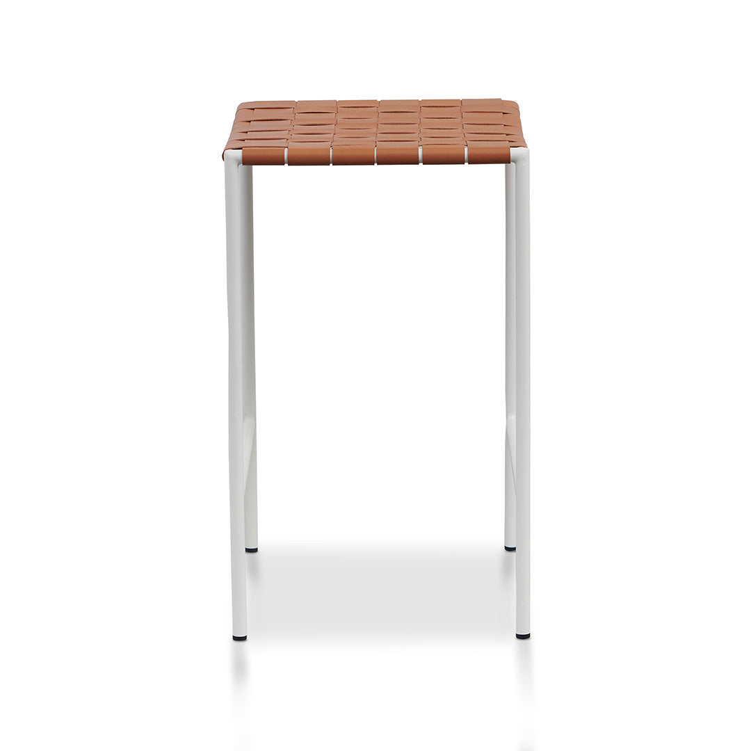 Shelton White Frame Bar stool - Tan (Set of 2)
