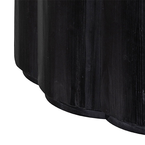 Abbotsford 100cm Round Coffee Table - Full Black