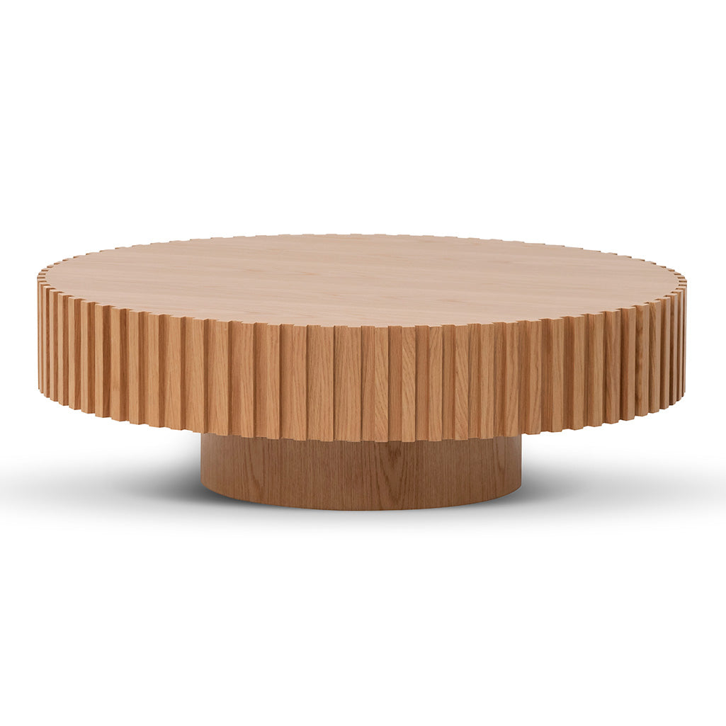 Oxford Oak Round Coffee Table - Natural