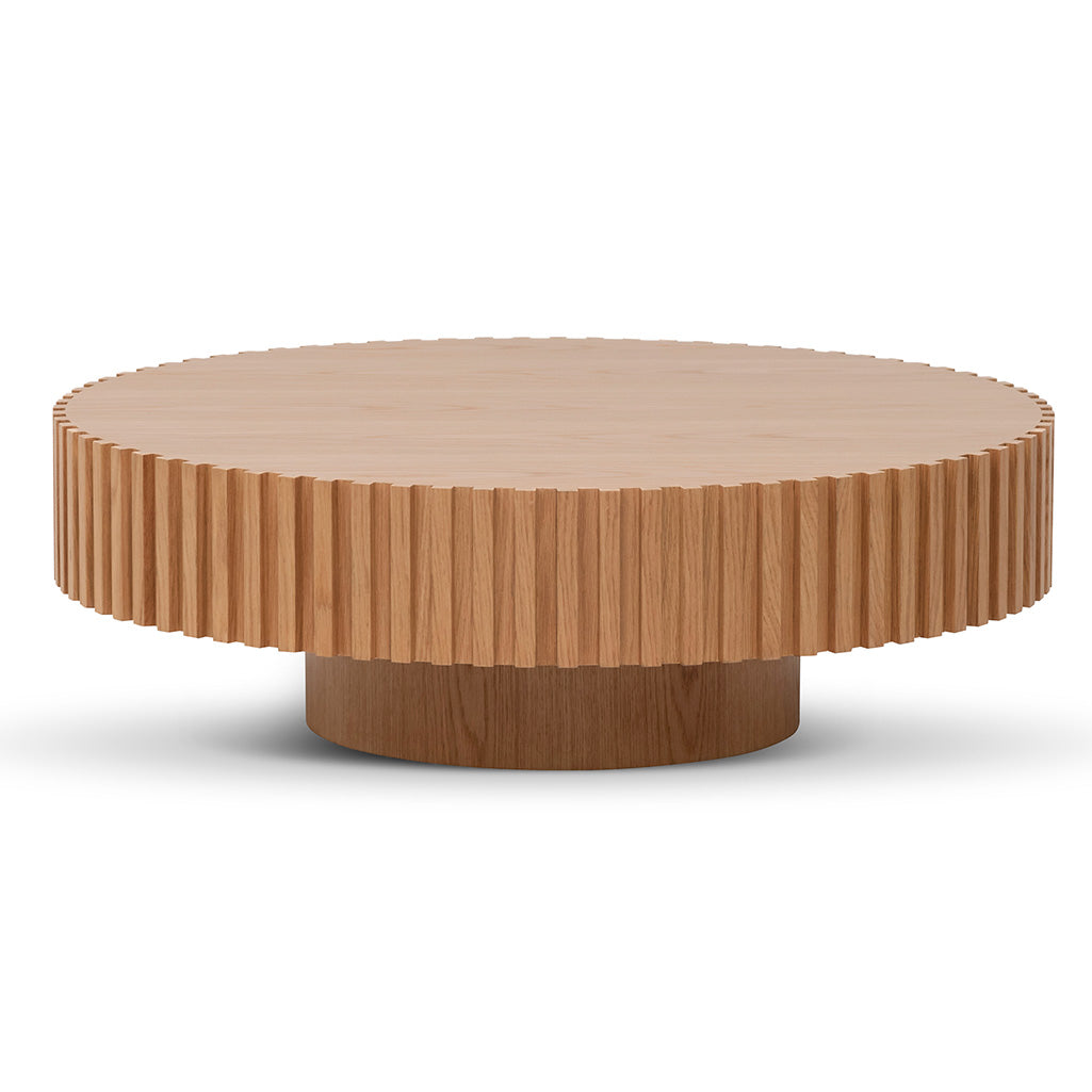 Oxford Oak Round Coffee Table - Natural