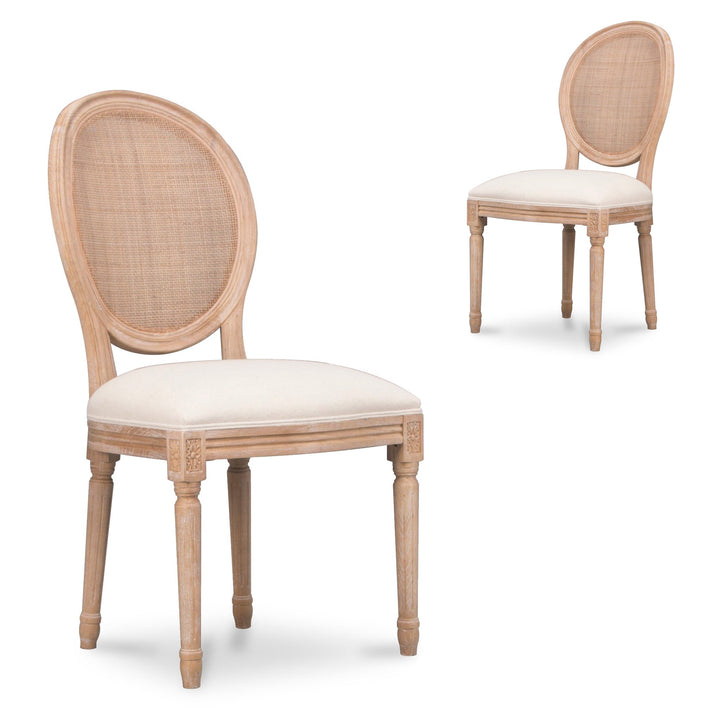 Meriden Elm Dining Chair - Light Beige (Set of 2)