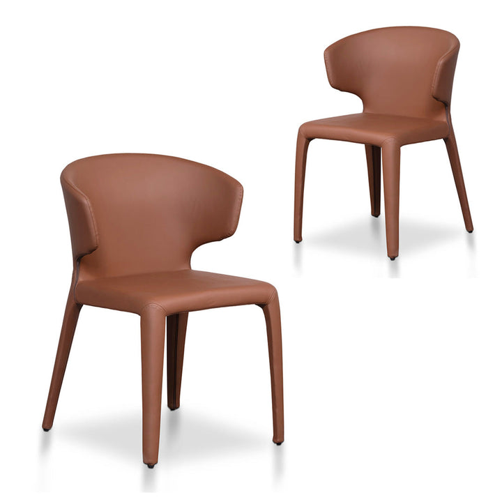 Phoebe - Dining Chair - Brown (Set of 2)