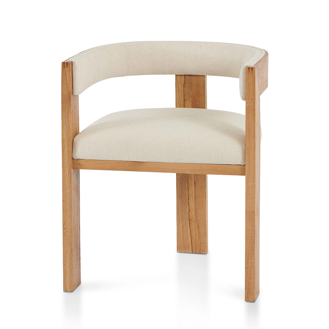 Meriden Oak Wood Dining Chair - Light Beige (Set of 2)