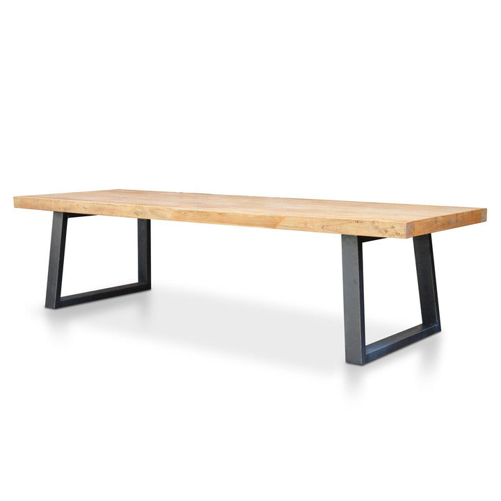Richmond Reclaimed Elm Wood 3m Dining Table - 120cm (W)