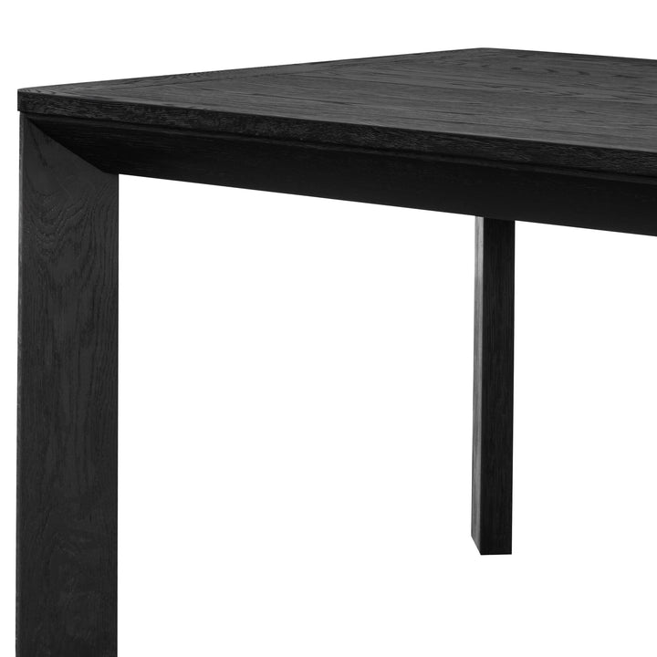 Warren 2.4m Wooden Dining Table - Full Black