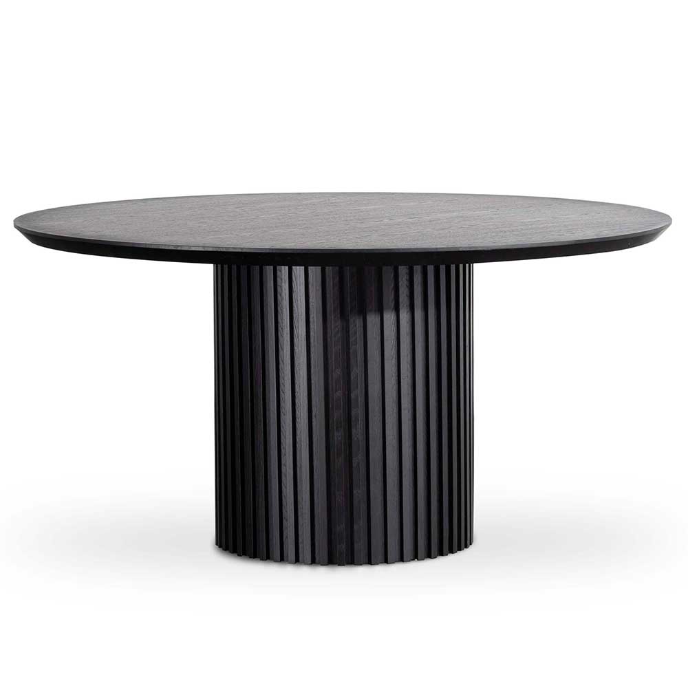 Oxford 1.5m Wooden Round Dining Table - Black
