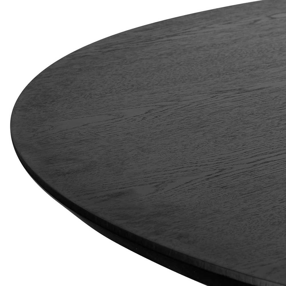 Oxford 1.5m Wooden Round Dining Table - Black