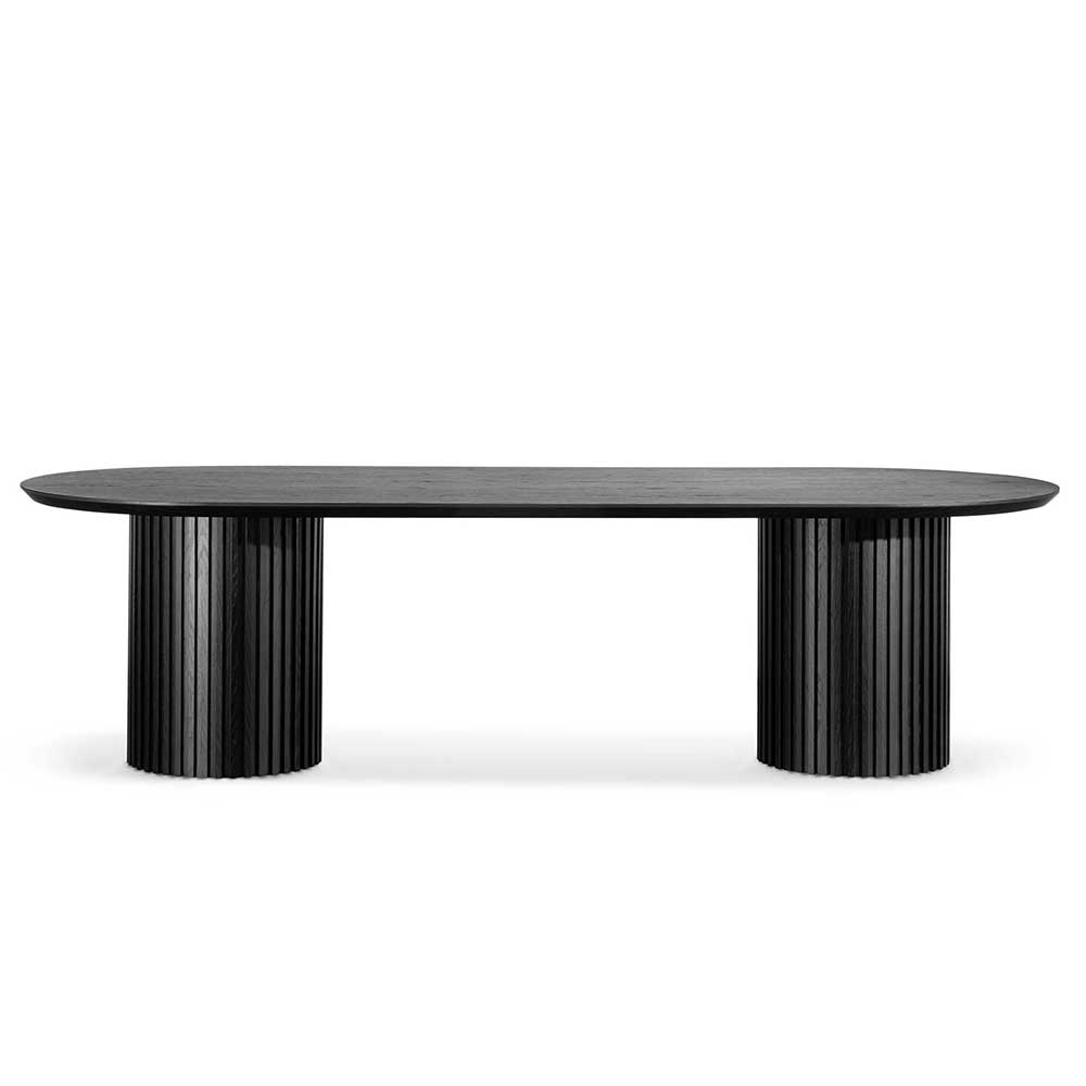Oxford 2.8m Wooden Dining Table - Black