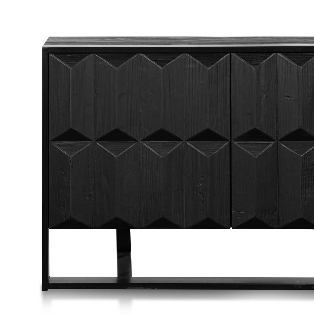 Abbotsford 1.78m Recycled Sideboard - Full Black