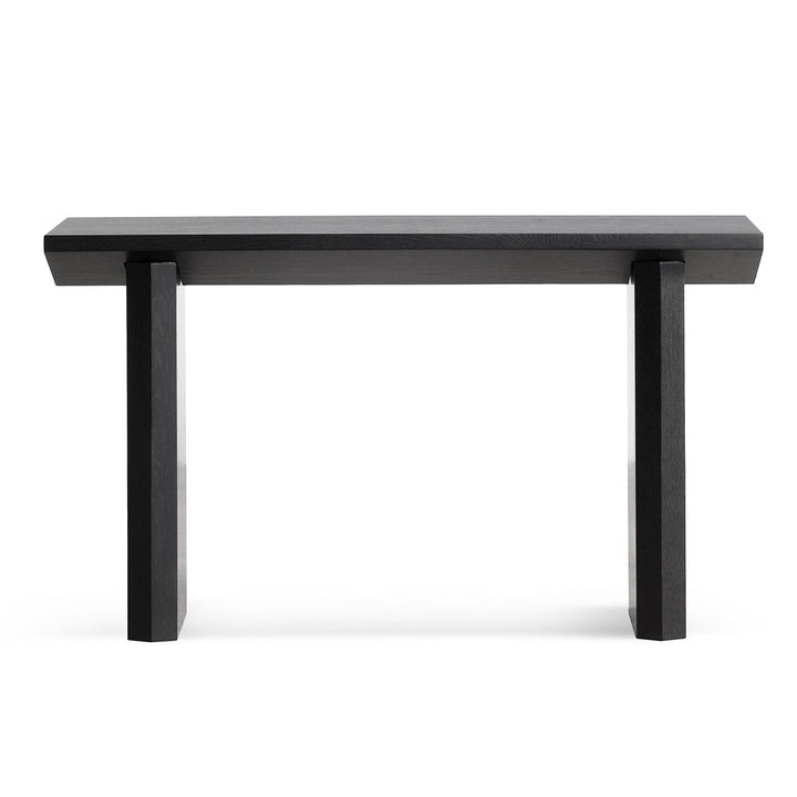 Oxford 1.4m Oak Console Table - Black