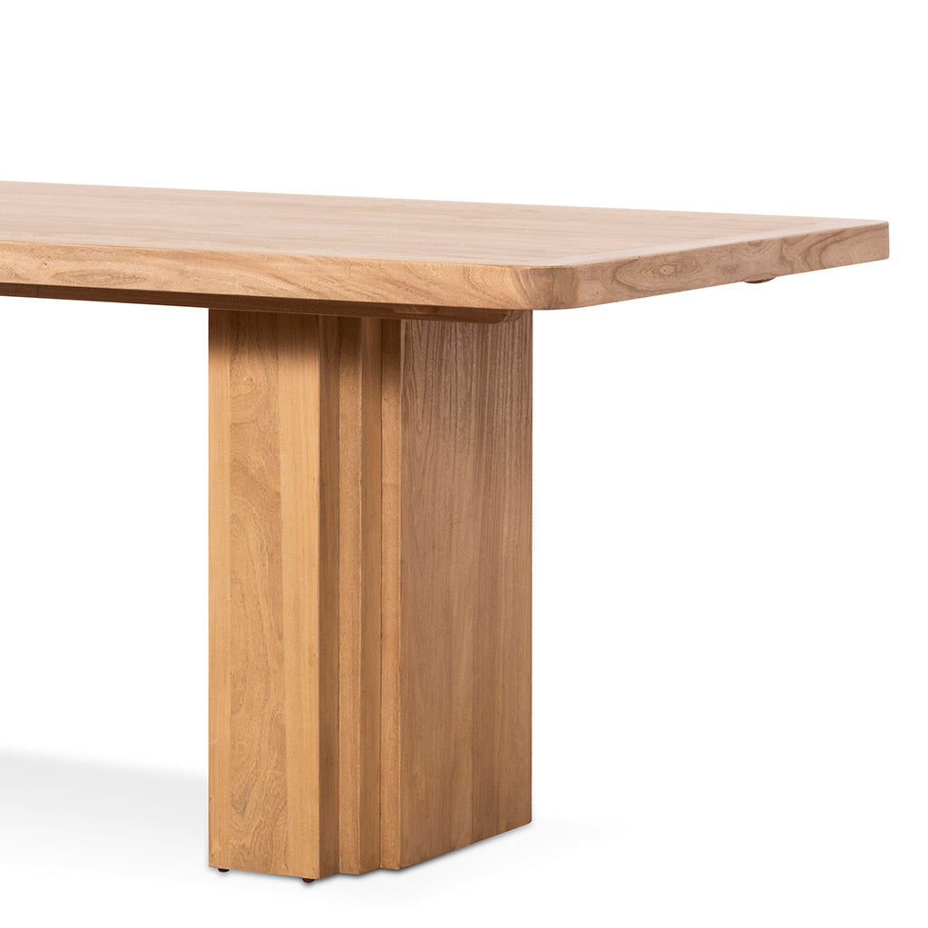 Abbotsford 2.4m Elm Dining Table - Natural