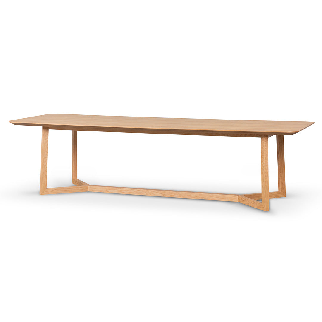 Oxford 2.95m Wooden Dining Table - Natural
