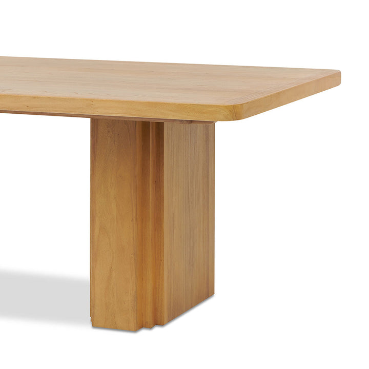 Abbotsford 3m Elm Dining Table - Natural