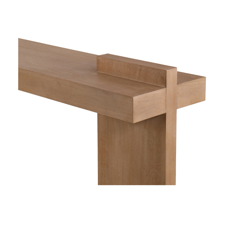 Abbotsford 1.6m Elm Wood Console Table - Natural