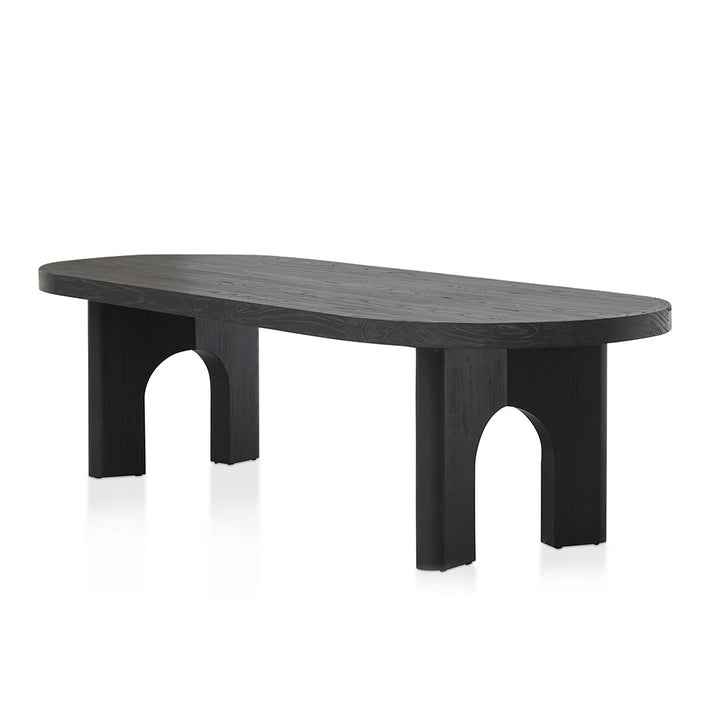 Abbotsford 2.8m oval dining table - Black