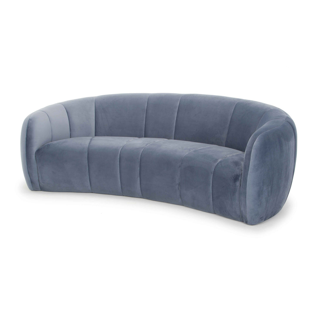 Victoria 3 Seater Fabric Sofa - Dust Blue
