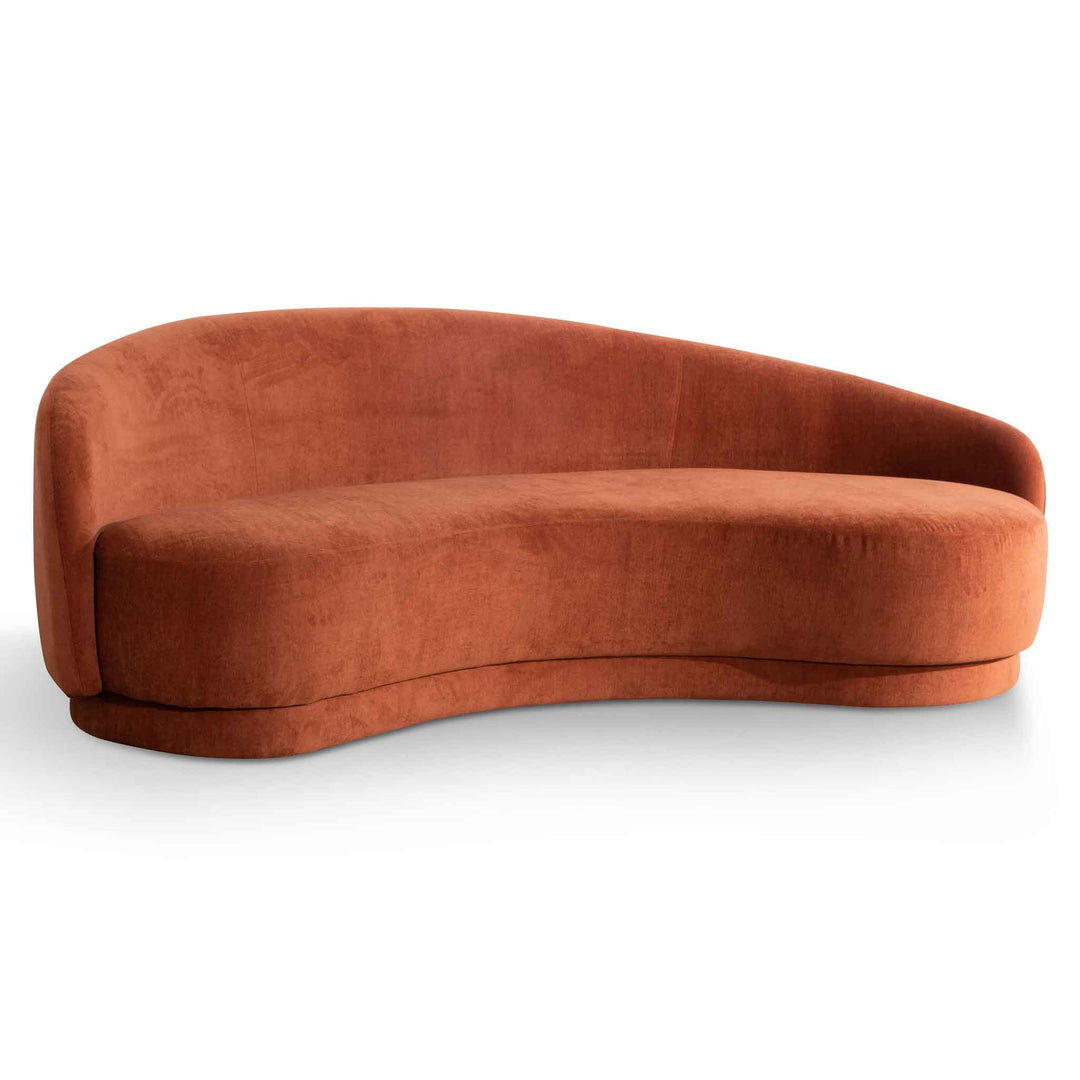 Victoria 4 Seater Fabric Sofa - Rust