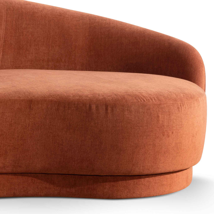 Victoria 4 Seater Fabric Sofa - Rust