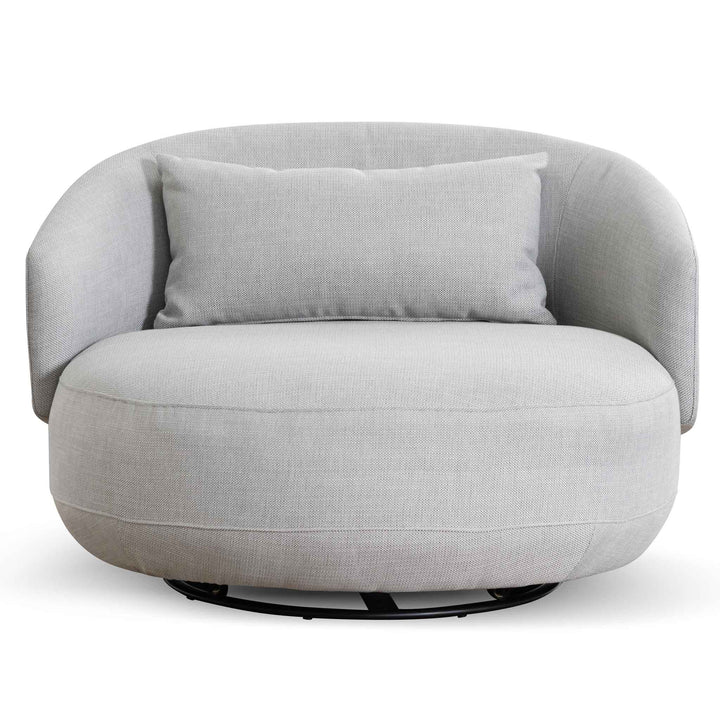Broadway Fabric Armchair - Light Texture Grey