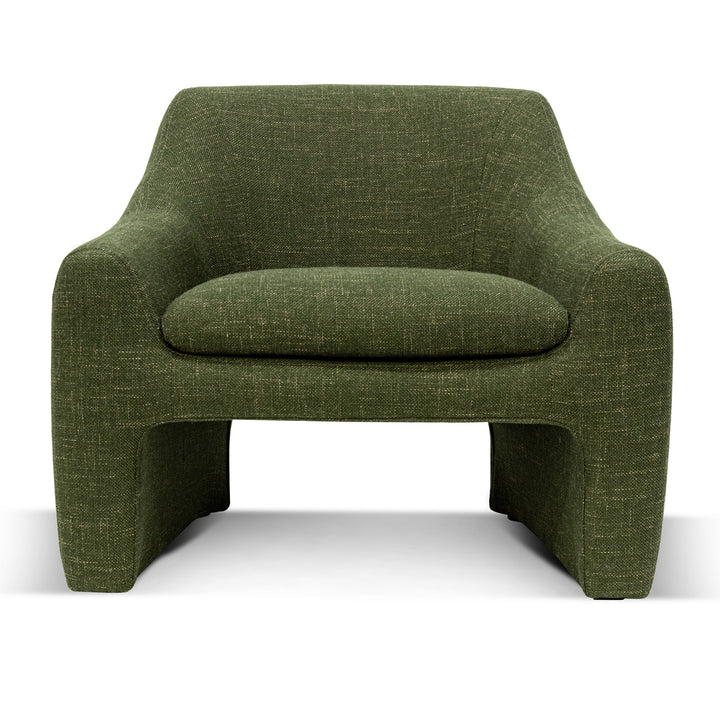 Broadway Fabric Armchair - Khaki Green