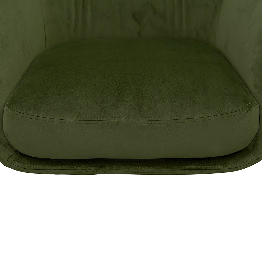 Broadway Fabric Armchair - Juniper Green