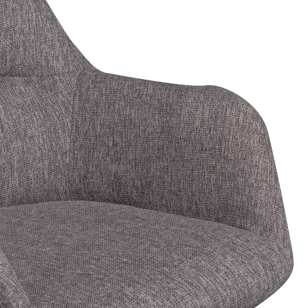 Danbury Fabric Office Chair - Lead Grey