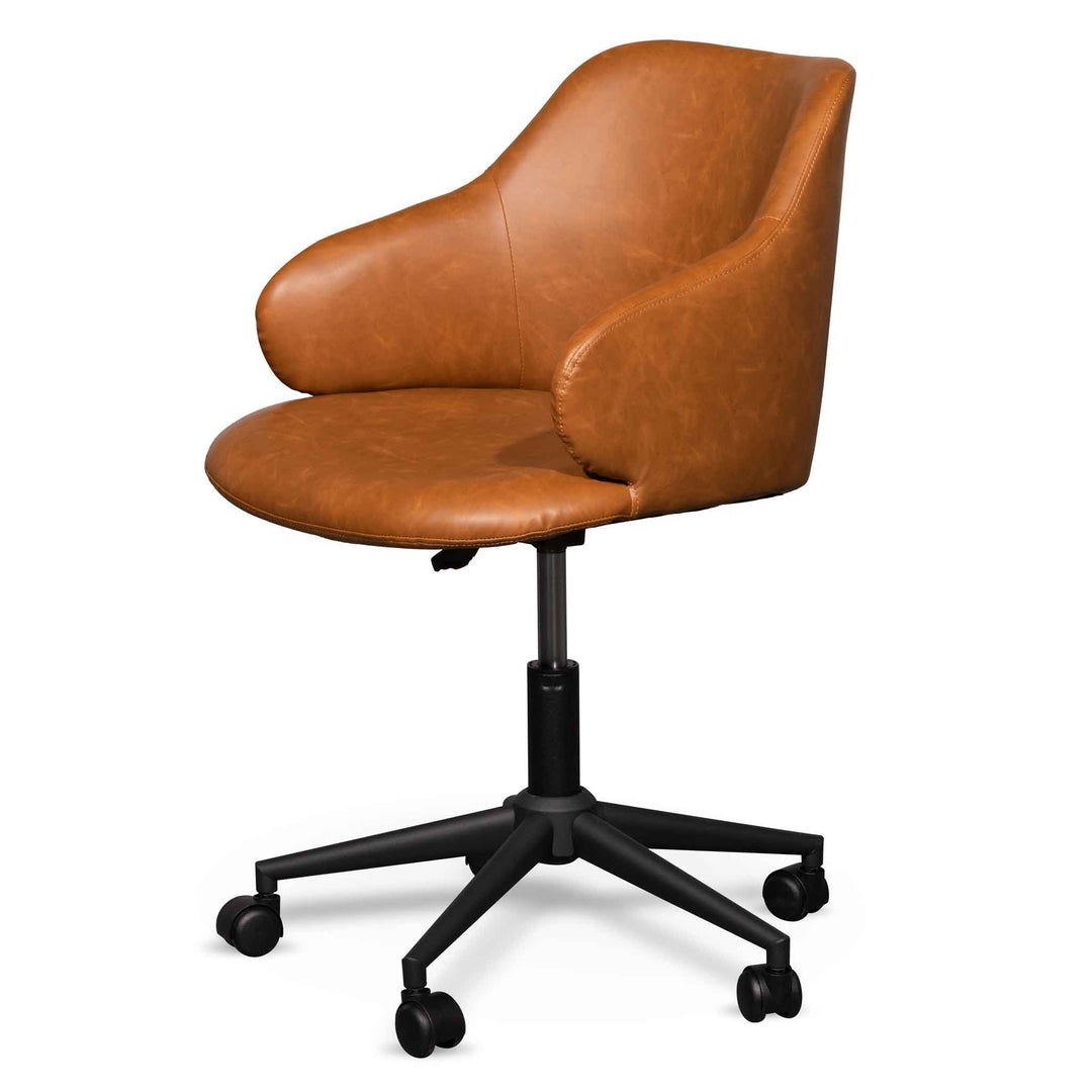 Danbury Office Chair - Vintage Tan with Black Base