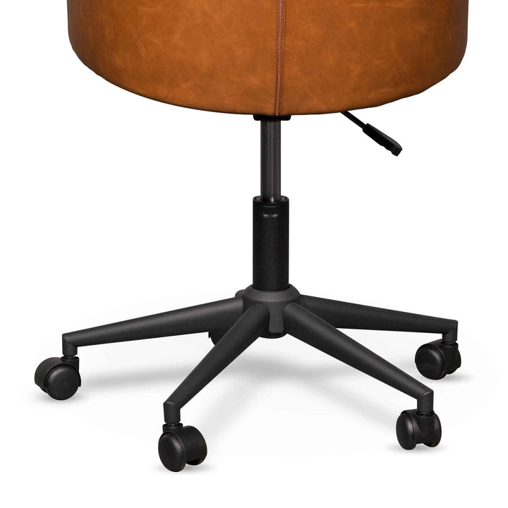 Danbury Office Chair - Vintage Tan with Black Base