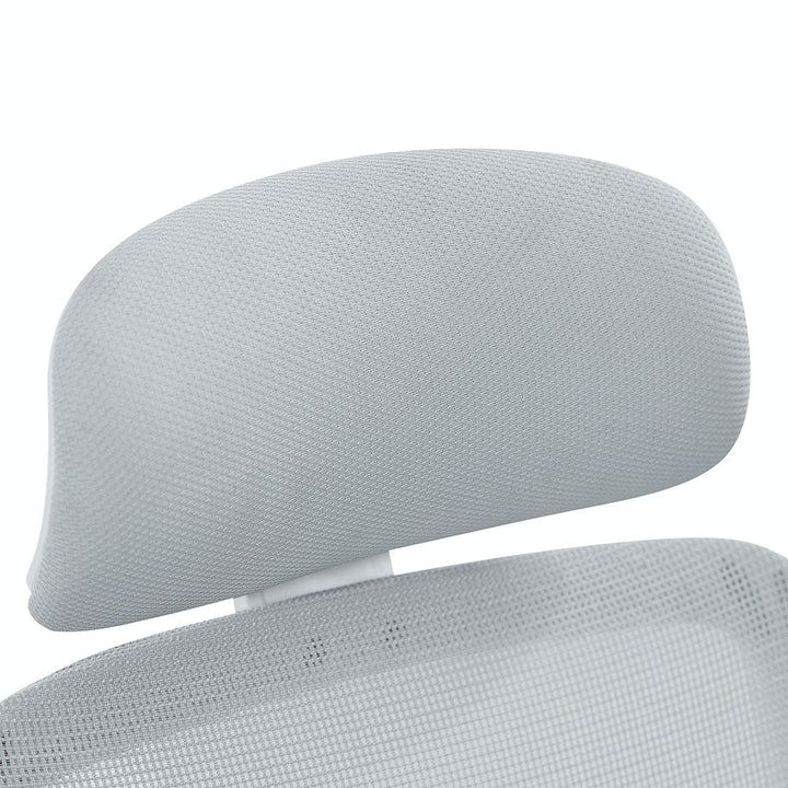 Danbury Mesh Office Chair - Cloud Grey with White Base