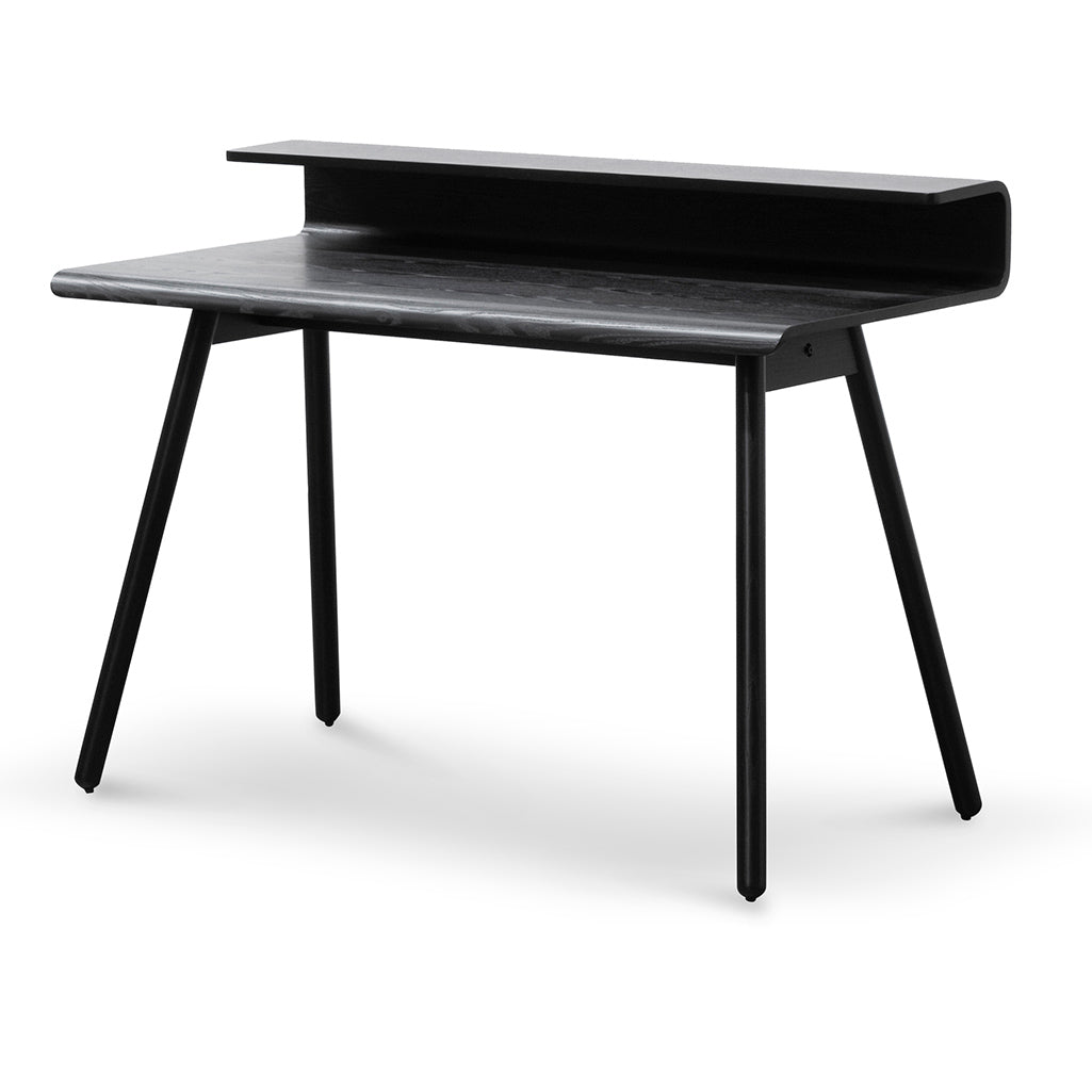Aubrey Wooden Home Office Desk - Full Black