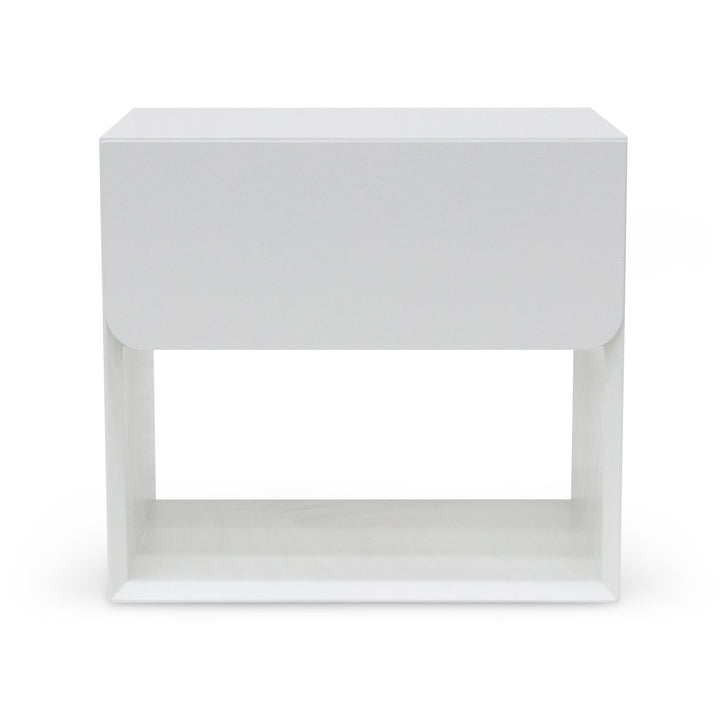 Oxford Oak Bedside Table - White