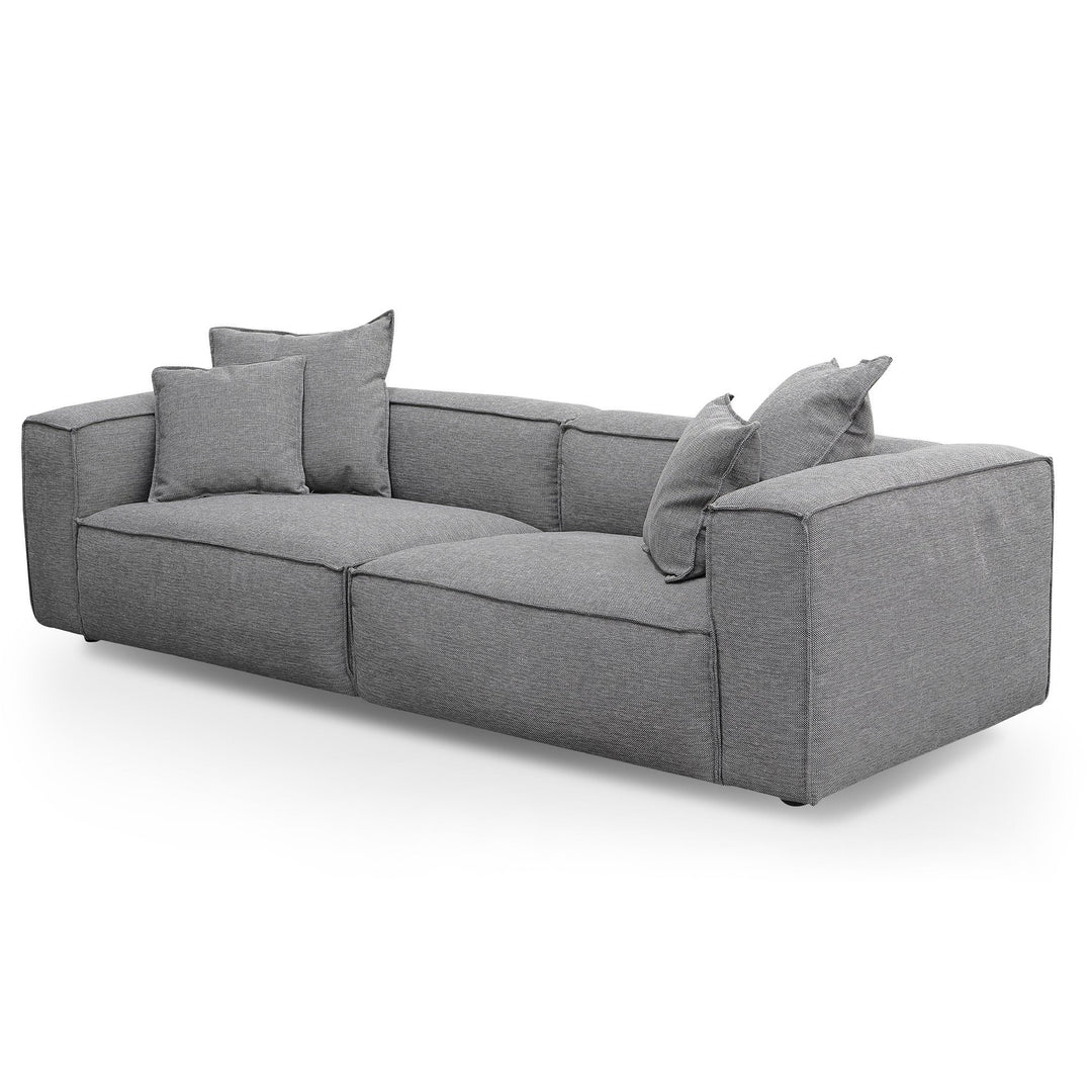 Broadway 4 Seater Sofa with Cushion and Pillow - Graphite Grey