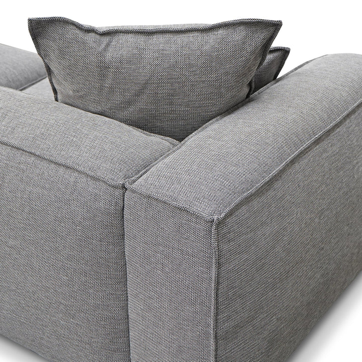 Broadway 4 Seater Sofa with Cushion and Pillow - Graphite Grey