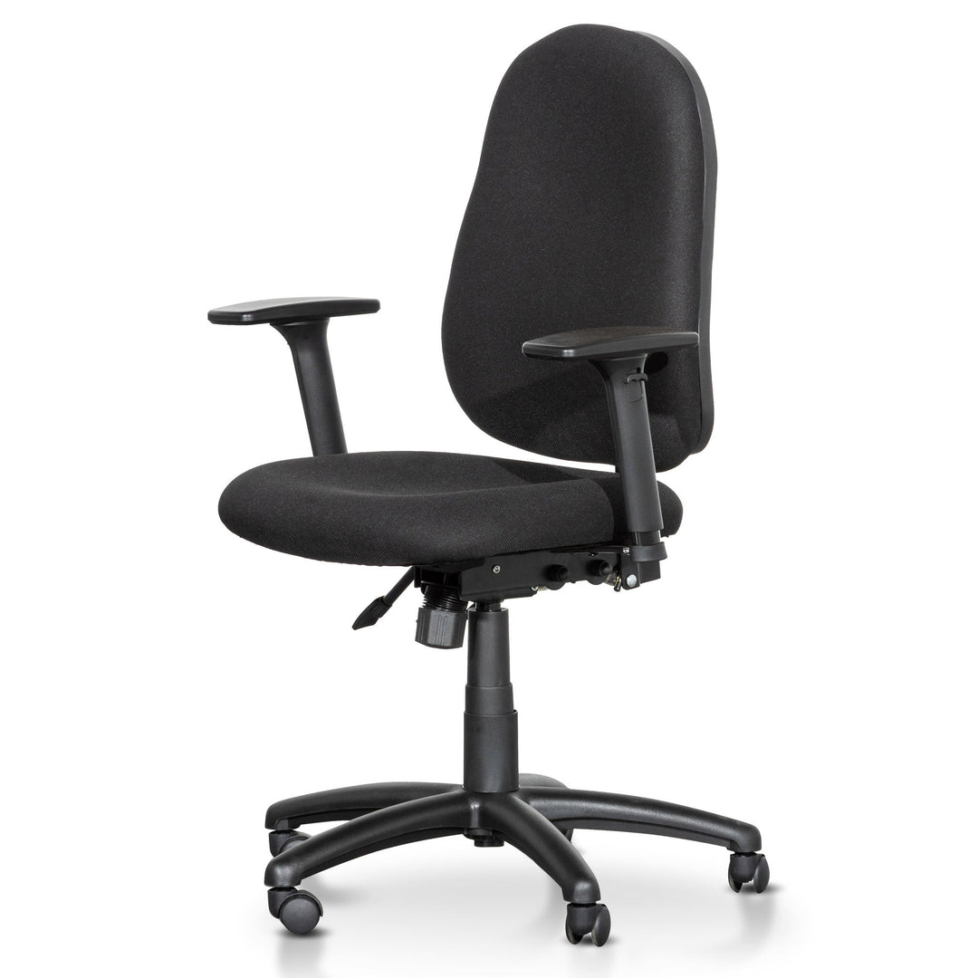Faversham High Back Fabric Office Chair - Black