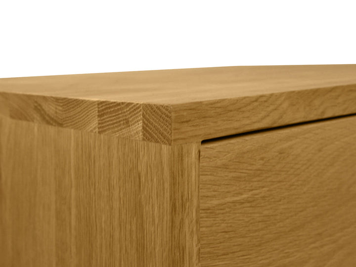 Campbell Wooden Bedside Table - Natural Oak