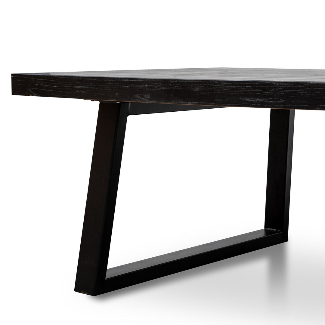 Richmond 3m Reclaimed Dining Table - 120cm (W) - Full Black