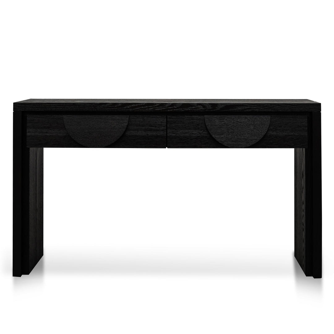 Chatham 1.4m Console Table - Textured Espresso Black
