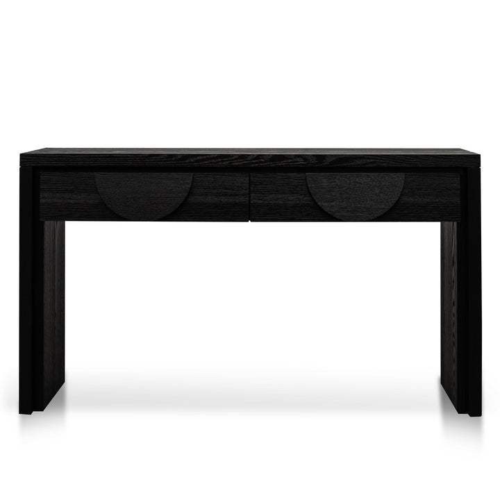 Chatham 1.4m Console Table - Textured Espresso Black