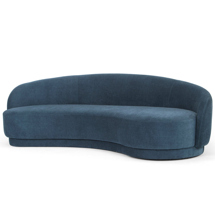 Victoria 4 Seater Fabric Sofa - Dusty Blue