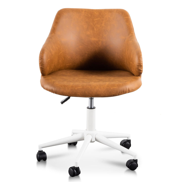 Danbury Office Chair - Tan with White Base