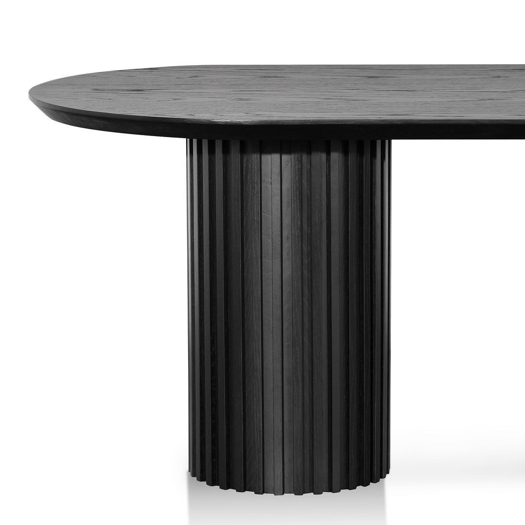 Oxford 2.2m Wooden Dining Table - Black Oak