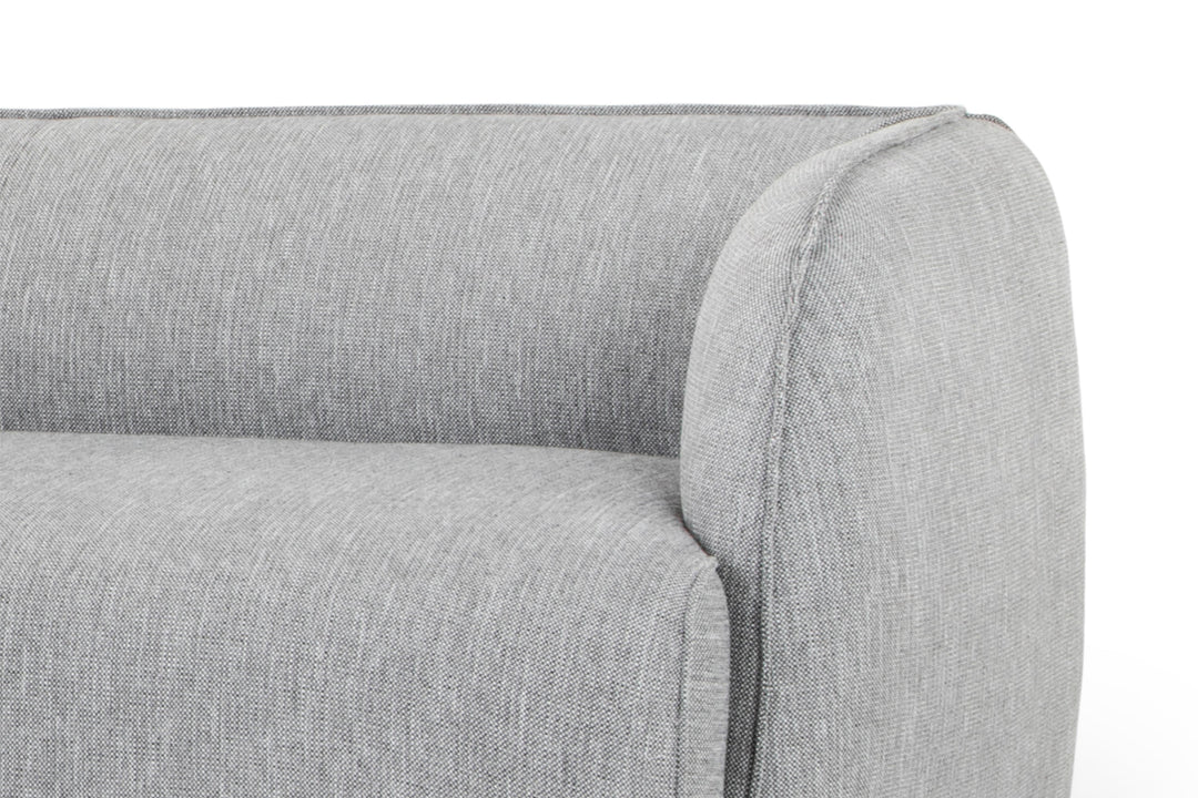 Victoria 3 Seater Left Chaise Sofa - Graphite Grey