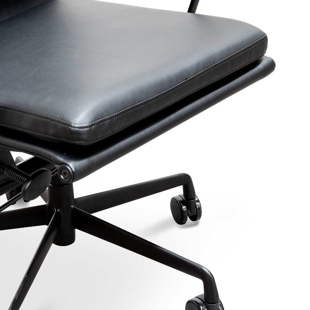 Aldridge Low Back Office Chair - Full Black