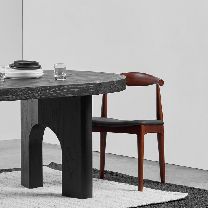 Abbotsford 2.8m oval dining table - Black