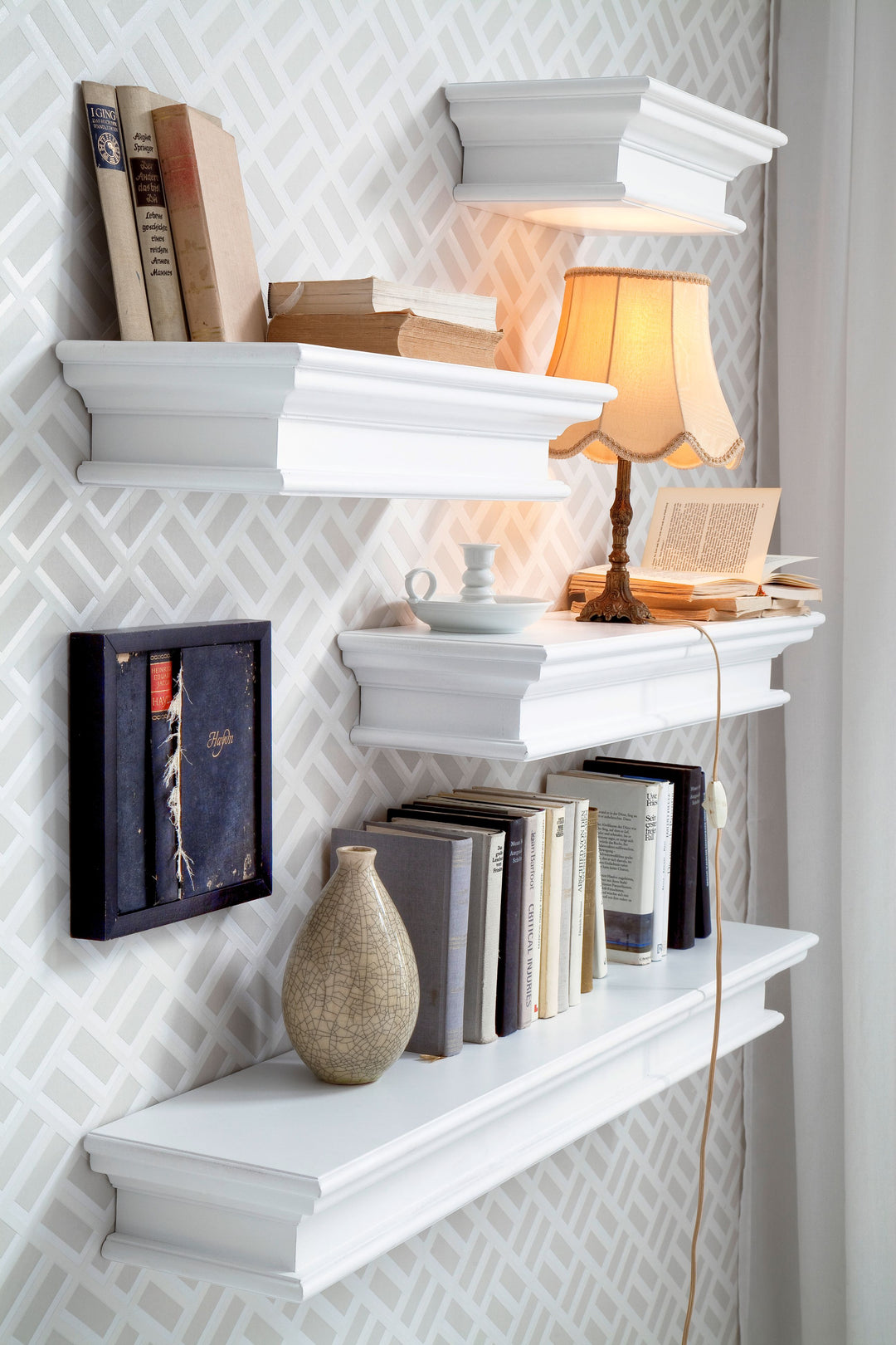 Halifax Floating Wall Shelf, Long