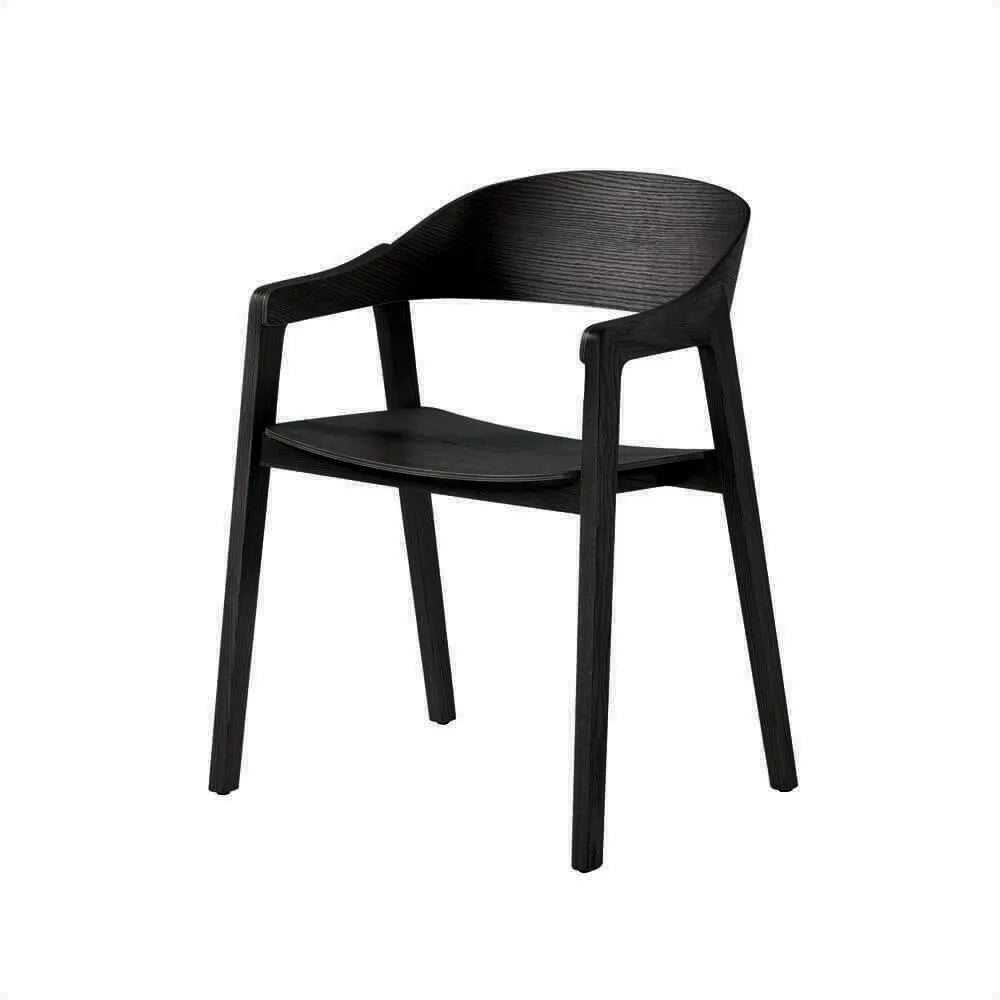 Moooi Wooden Dining Chair with Arms (Set of 2)